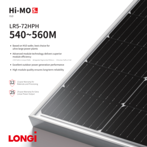 LONGI แผงโซล่าเซลล์ Solar Panel Hi-MO 5